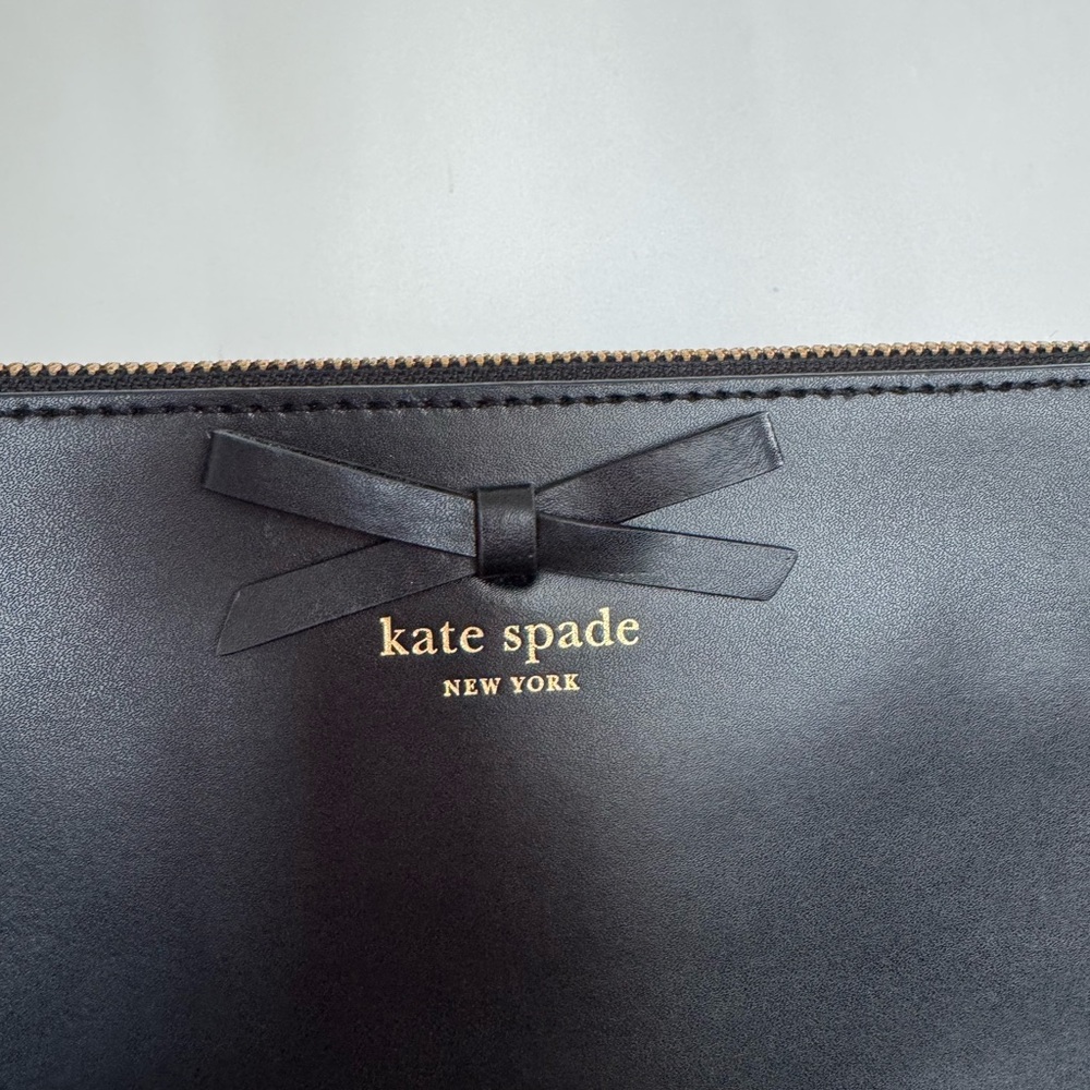 NWOT Kate Spade Black Sawyer Street Declan Crossbody with Gold Chain - Picture 3 of 9